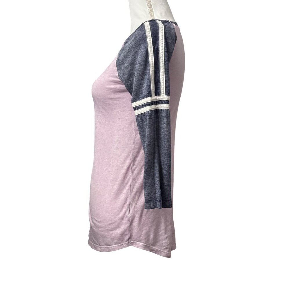 So Mori Girl Pink & Navy Casual Woodland Loungewear Boho Chic Womens Top Size XS - Picture 2 of 11